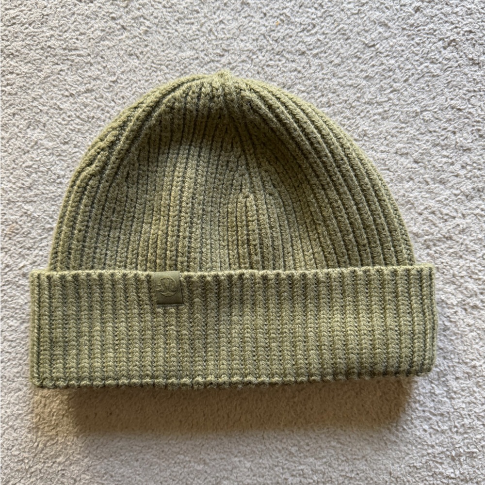 Lululemon Ribbed Olive Green Beanie